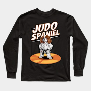 Judo Spaniel: A Karate Dog Champion Design Long Sleeve T-Shirt